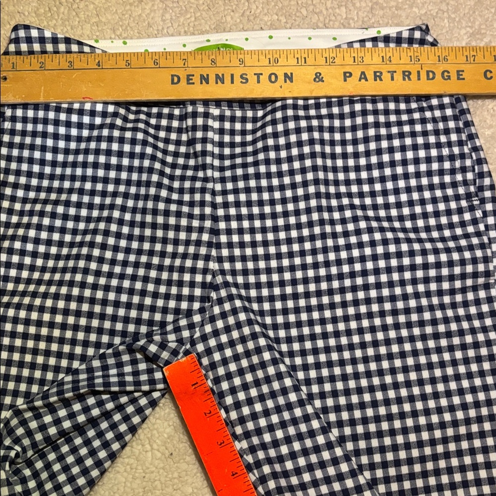 Swing Control Pull On Stretch Navy Gingham Golf P… - image 3